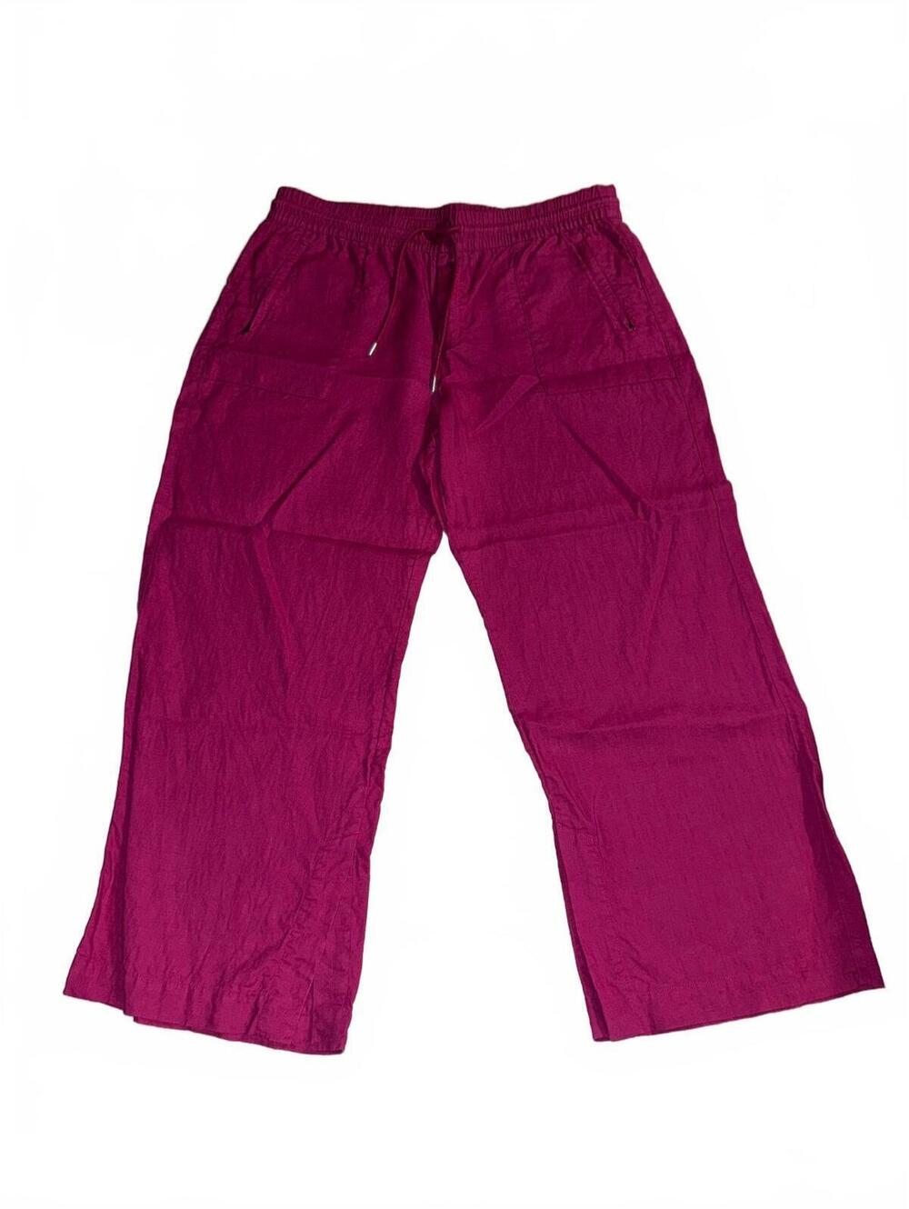 Women’s Athleta pink linen pants Size XL